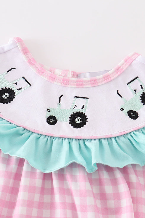pink-tractor-embroidery-plaid-girl-bubble-abby-evie-sophias-style-2
