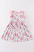 Pink Shell Embroidered Dress