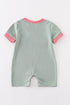 Green Farm French Knot Romper