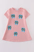 Teal slipper sequin mom&me dress