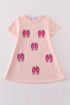 Pink slipper sequin mom&me dress