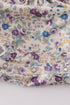 Pig floral print applique girl bubble