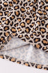 Forest tree applique leopard ruffle skorts set