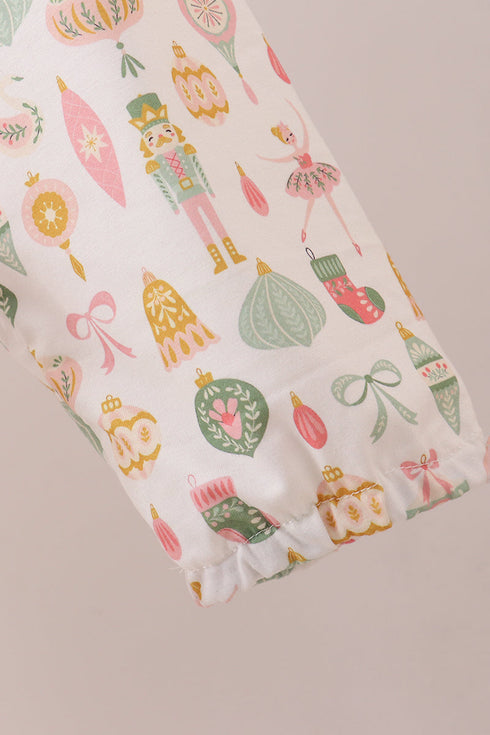 Nutcracker print tiered mom dress