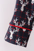 Navy deer print mom gown