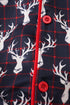 Navy deer print mom gown