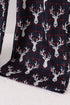 Navy deer print mom pajamas pants