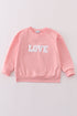 Valentine's day love french knot mom&me top