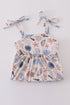 Blue ocean breeze shells print mom&me dress