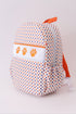 Clemson university embroidery boy backpack