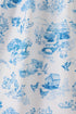 Blue farm print mom dress