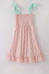 Pink floral smocked mom&me dress