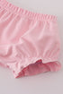 Pink Bow Embroidered Bow Bloomer Set