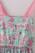 Green dream garden tiered mom dress
