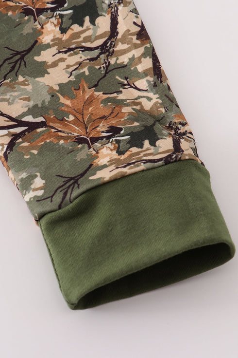 Camo leave dad&me sweatshirt