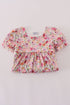 Purple floral print ruffle mom&me dress