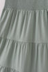 Sage smocked tiered mom dress