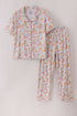 Pink pumpkin bamboo mom pajamas set