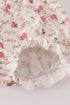 Pink rose hand smocked bubble