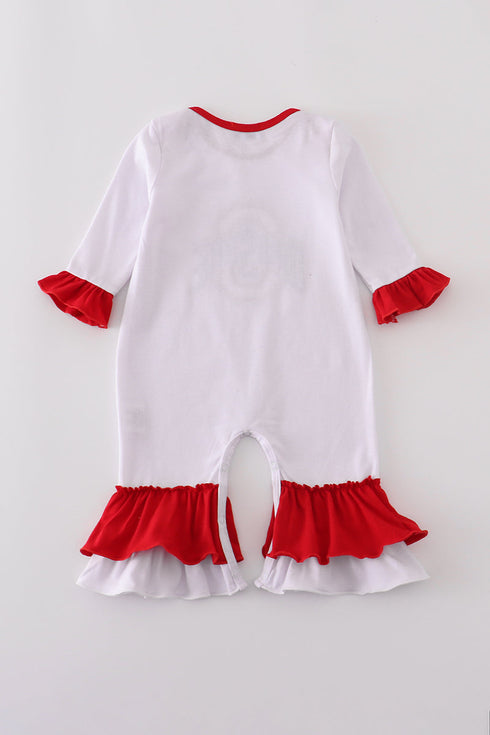 Ohio glitter ruffle romper