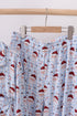 Blue santa claus bamboo dad pajamas set