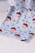 Blue santa claus bamboo dad pajamas set