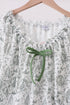 Green christmas tree print mom pajama