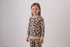 Brown leopard bamboo pajama set