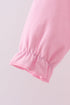 Pink cotton applique gingham 2pc set