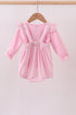 Pink cotton applique gingham 2pc set