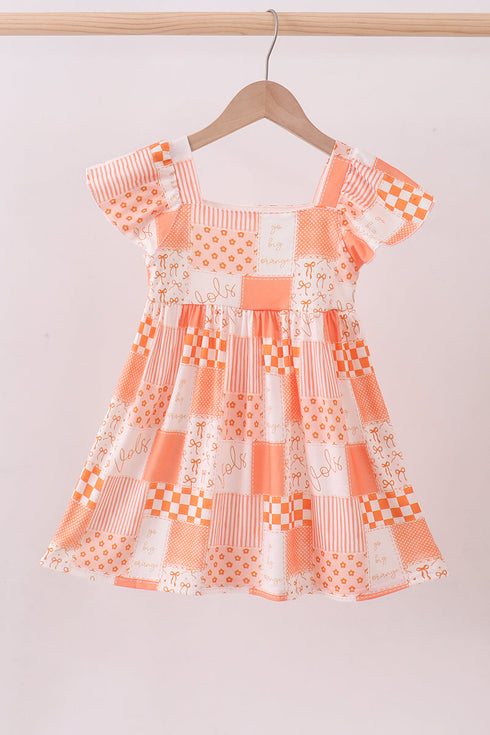 orange-tennessee-patchwork-dress-abby-evie-sophias-styleDress-1
