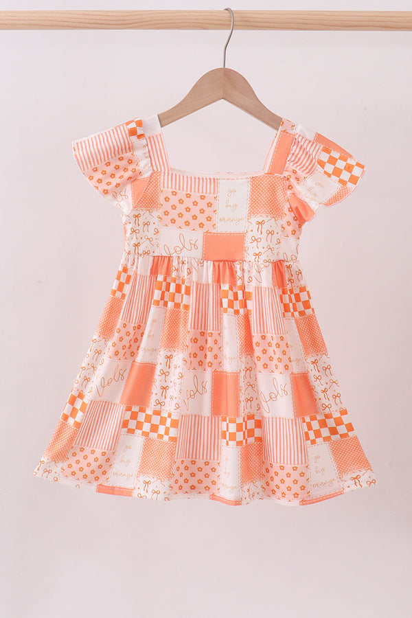 orange-tennessee-patchwork-dress-abby-evie-sophias-styleDress-1