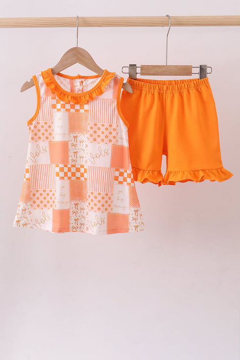 orange-tennessee-patchwork-ruffle-shorts-set-abby-evie-sophias-styleSet-1