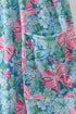 Blue I love MOMMY embroidery women dress
