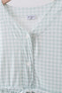Sage gingham women dress
