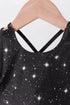 Black glitter skort set