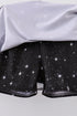 Black glitter skort set