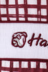 Mississippi Hail State smocked ruffle gingham shorts set