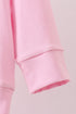 Pink puppy clover embroidery ruffle top