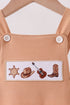 Brown Western Embroidered Bubble