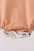 Brown Western Embroidered Bubble