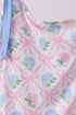 Blue bow floral women swimsuit