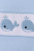 Blue Whale Embroidered Shorts Set