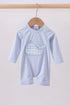 Blue Whale Applique One-Piece Swimsuit