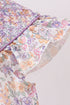 Purple Floral Smocked Ruffle Bubble