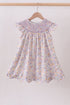 Purple Floral Smocked Dress