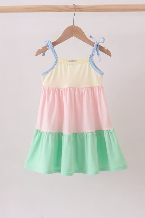 Color block tiered mom&me dress