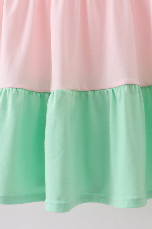 Color block tiered mom&me dress