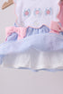 Blue Crab Embroidered Seersucker Bloomer Set