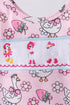 Pink Goose Smocked Bloomer Set